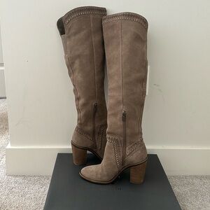 Vince Camuto Madolee over the knee boots- great condition! Size 7, taupe suede